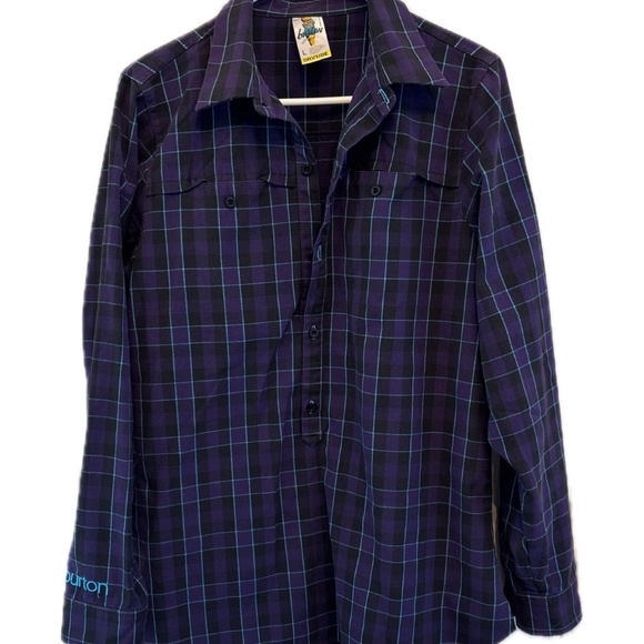 Burton FreeRide Women’s Large Performance Plaid shirt - Picture 1 of 2